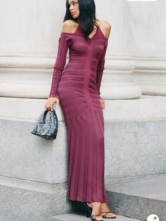 Anthropologie Dresses & Skirts - NWT Anthropologie Off-Shoulder Ruched Sweater Dress